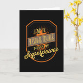 Carte Profession de formateur personnel (Fleur jaune)