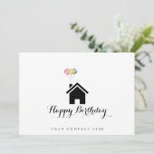 Carte Profession Immobilier Happy Anniversaire Realtor (Debout devant)