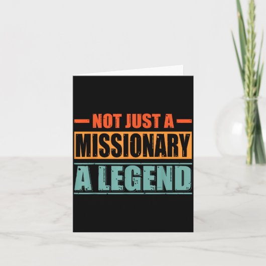 Carte Profession Quote Retro Missionary  (Devant)