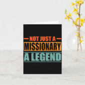 Carte Profession Quote Retro Missionary  (Fleur jaune)