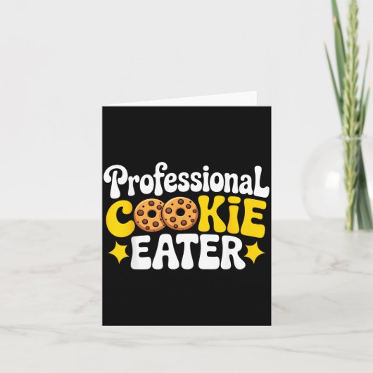 Carte Professional Cookie Eater Cookie Lover Chocolate C (Devant)