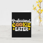 Carte Professional Cookie Eater Cookie Lover Chocolate C (Fleur jaune)