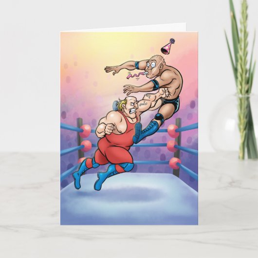 Carte Professional Wrestling Hit Birthday Card (Devant)