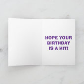 Carte Professional Wrestling Hit Birthday Card (Intérieur)