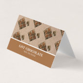 Carte professionnelle Brown moderne au chocolat (Devant)