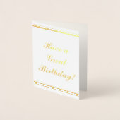 Carte professionnelle Dapper "Ayez un grand annive (Devant)