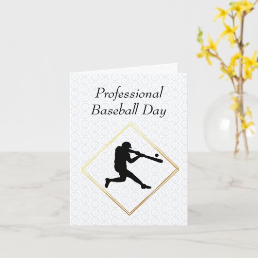 Carte professionnelle de base-ball (Fleur jaune)