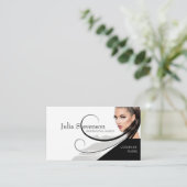 Carte professionnelle de salon de beauté de (Debout devant)