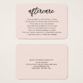 Carte professionnelle de soins de fin de vie coule (Devant & derrière)