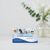 Carte professionnelle d'entreprise de services de (Debout devant)