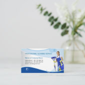 Carte professionnelle d'entreprise de services de (Debout devant)