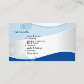 Carte professionnelle d'entreprise de services de (Dos)