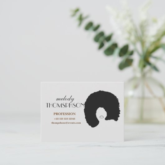 Carte professionnelle faite sur commande (Debout devant)