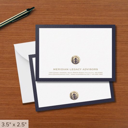 Carte professionnelle Gold Logo Business Note