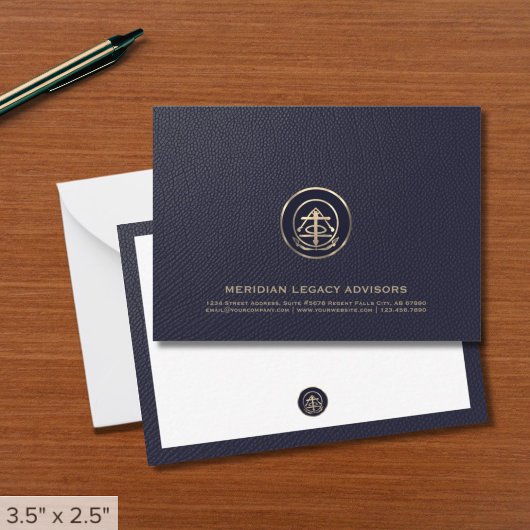 Carte professionnelle Gold Logo Business Note