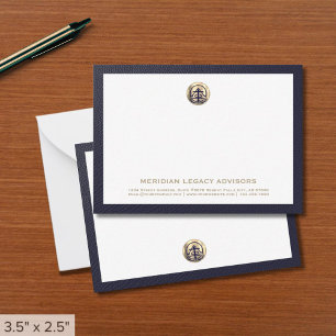 Carte professionnelle Gold Logo Business Note