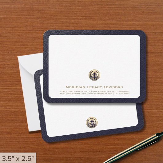 Carte professionnelle Gold Logo Business Note