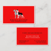 Carte professionnelle Great Dane Boston Mantle (Devant / Derrière)