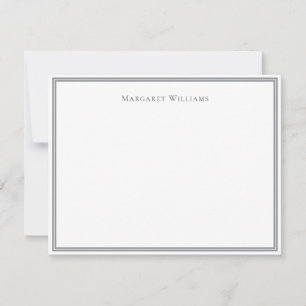Carte professionnelle moderne Gris Bordure