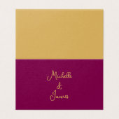 Carte professionnelle moderne tendance aux couleur (Outside Unfolded)
