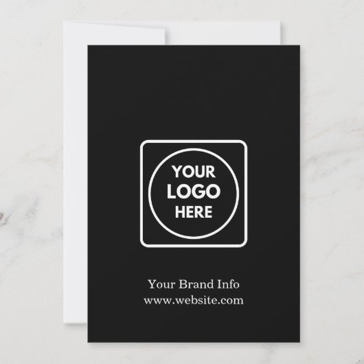 Carte professionnelle noire | Sur mesure  (Devant)