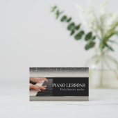 Carte professionnelle pour professeur de musique d (Debout devant)