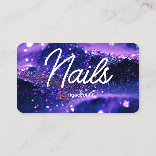 Carte professionnelle pourpre tendance QR Code Nai (Dos)