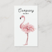 Carte professionnelle Premium Vector Flamant rose (Devant)