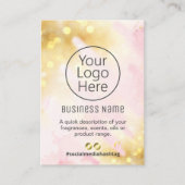 Carte professionnelle Shimmer Rose Gold (Devant)