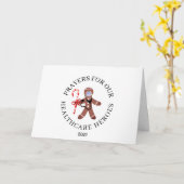 Carte Professionnels de la santé de Noël de l'entreprise (Fleur jaune)