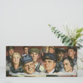 Carte Professions commerciales, patriotisme Vintage (Debout devant)