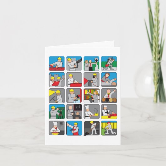 Carte Professions différentes (Devant)