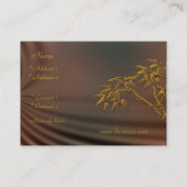 Carte Profil Asiatique Bambou soie (Dos)
