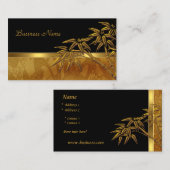 Carte Profil Asiatique Black Gold Bambou (Devant / Derrière)