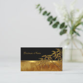 Carte Profil Asiatique Black Gold Bambou (Debout devant)