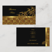 Carte Profil Asiatique Black Gold Bambou (Devant / Derrière)