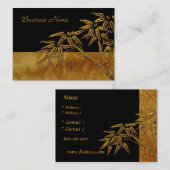 Carte Profil Asiatique Black Gold Bambou (Devant / Derrière)