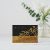 Carte Profil Asiatique Black Gold Bambou (Debout devant)