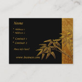 Carte Profil Asiatique Black Gold Bambou (Dos)