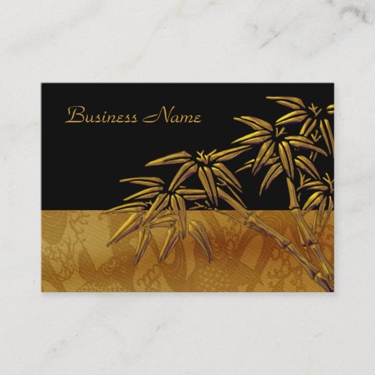 Carte Profil Asiatique Black Gold Bambou (Devant)