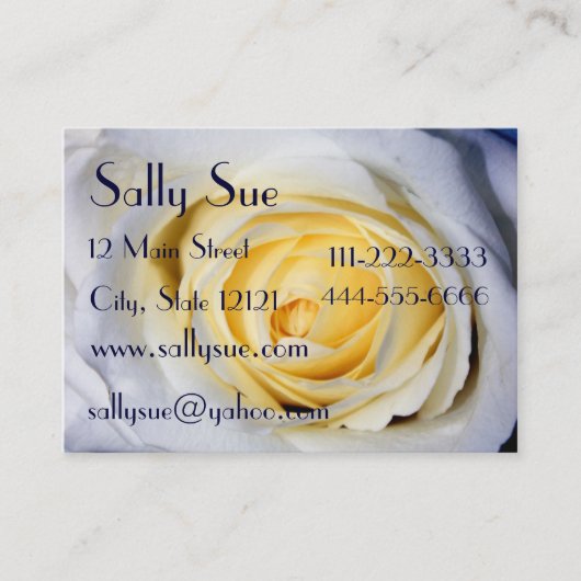 Carte profil blanc (Devant)