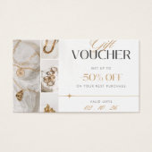 Carte Profil du bon cadeau Gold (Devant)