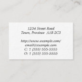 Carte Profil du directeur de texte de script (Dos)