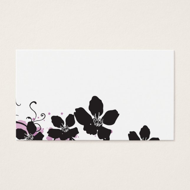 Carte profil floral (Devant)