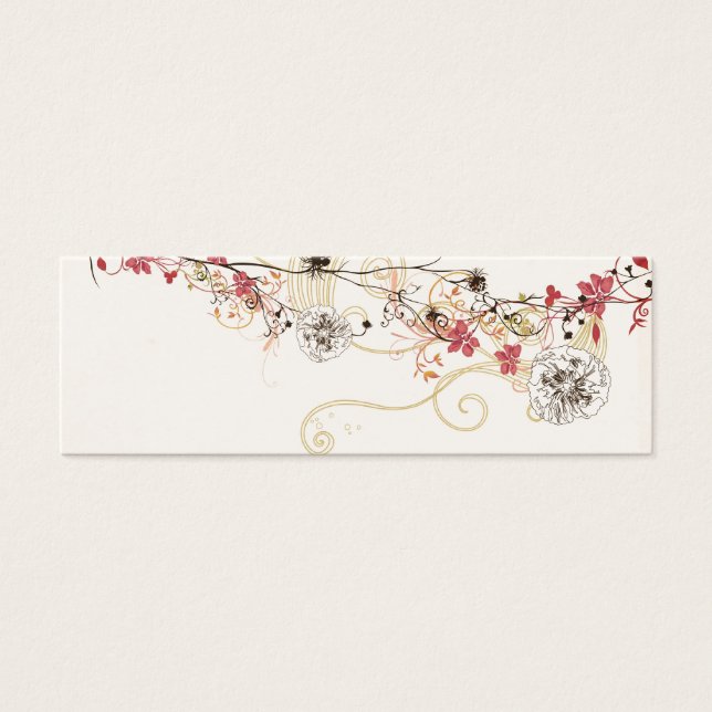 Carte profil floral (Devant)