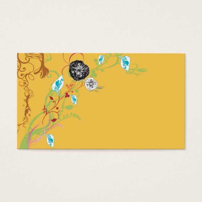 Carte profil floral (Devant)