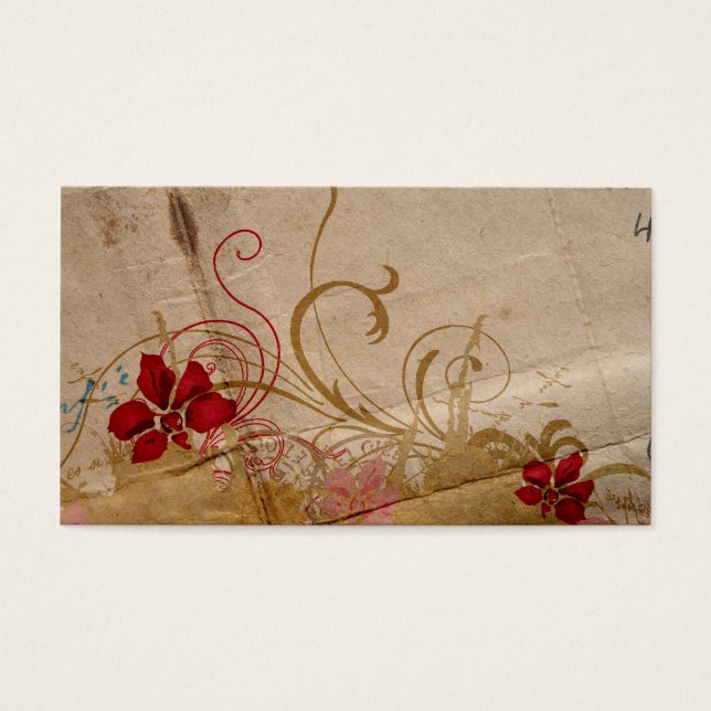Carte profil floral (Devant)