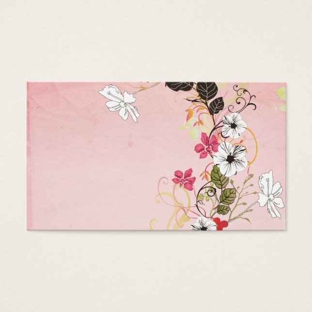 Carte profil floral (Devant)