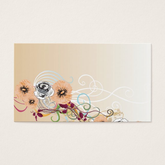 Carte profil floral (Devant)