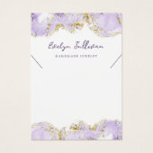 carte profil lavande en marbre fluide (Devant)